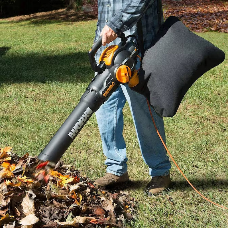 Trivac 620-CFM 70-MPH Corded Electric Handheld Leaf Blower